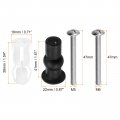 Uxcell Toilet Seat Hinge Fixings Plastic Screws And Bolts With Rubber Nuts For Top Mounting Hinges Replacement Parts Kit