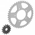 Caltric Front Rear Sprockets Kit Compatible With Suzuki Gsx750f Gsx-750f Katana 750 1998-2006