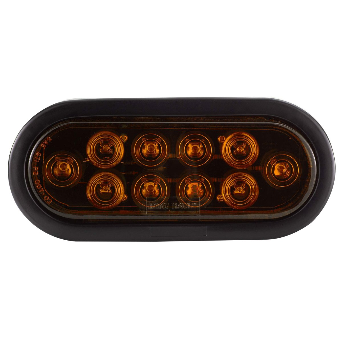 6 In Amber Led Trailer Tail Lights Sealed Stop Turn Pack