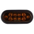 6 In Amber Led Trailer Tail Lights Sealed Stop Turn Pack