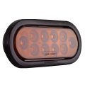6 In Amber Led Trailer Tail Lights Sealed Stop Turn Pack