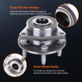 Ocpty New Wheel Hub Bearings Front 5 Lugs Fit For 2011 2012 2013 2014 2015 Chevy Cruze Compatible Oe 513315 Pack Of 1