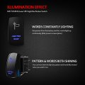 Mictuning Mic-lsw1 5pin Laser Lighted Whip Rocker Switch On-off Led Light 20a 12v Blue