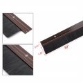 Uxcell Door Brush Bottom Sweep Brown H-shape Aluminum Alloy Holder W 1 6-inch Black Pp Silicone Soft 1000mm X 63mm Approx 39