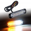 4x 10-led 12v 24v Car Truck Emergency Beacon Warning Hazard Flash Strobe Light White Amber Yellow