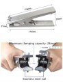 Yuchengtech Grounding Clamp Stainless Steel Antistatic Ground With Long Insulated Wire 10m Spiral