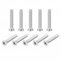Uxcell 1 4-20x1-5 8 Flat Head Machine Screws Phillips 304 Stainless Steel Bolts 25pcs