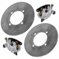 Caltric Front Left And Right Brake Disc Caliper Compatible With Suzuki Vinson 500 Lta500f Ltf500f 4x4 2002-2007