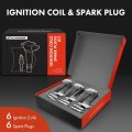 A-premium Set Of 6 Ignition Coil Pack And Iridium Spark Plugs Compatible With Porsche Cayman 2009-2012 2014-2016 911 Boxster