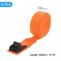 Uxcell Tie Down Straps 4pcs Adjustable Buckle Lashing 13 X 1 Cinch Strap For Luggage Packing Cargo Trucks Orange