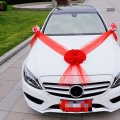 Ihreesy Wedding Car Flower Decoration Artificial Simulation Rose Large Bow Bridal For Red