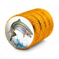 Rainbow Trout Fishing 7 Valve Stem Caps For Tire Rim Wheel Aluminum Yellow