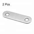 Uxcell Repair Plate 57mmx16mm Flat Fixing Mending Corner Brace Bracket Connector Pack Of 2