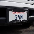 Hey Boo Cute Kawaii Ghost License Plate Tag Frame