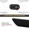 Vipmotoz Full Led Strip Side Marker Lights Fender Parking Lamps Compatible With 1992-2002 Dodge Viper Chrome Housing Smoke
