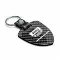 Ipick Image Made For Jeep Wrangler Real Black Carbon Fiber Large Shield-style Key Chain