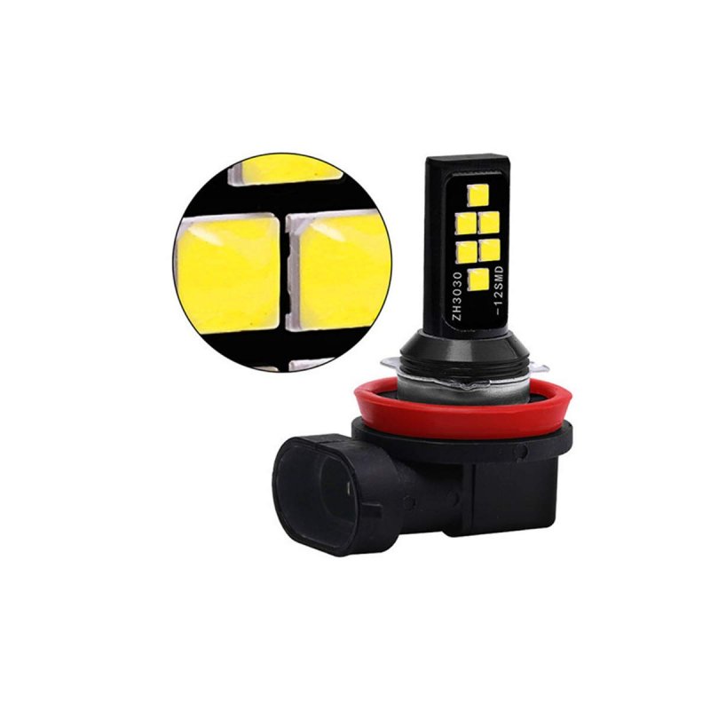 Socal-led Lighting 2x H11 H8 Led Fog Light Bulb For Powersports Advanced 3030 Smd Bright Colorful Daytime Running Drl Lamp Ice