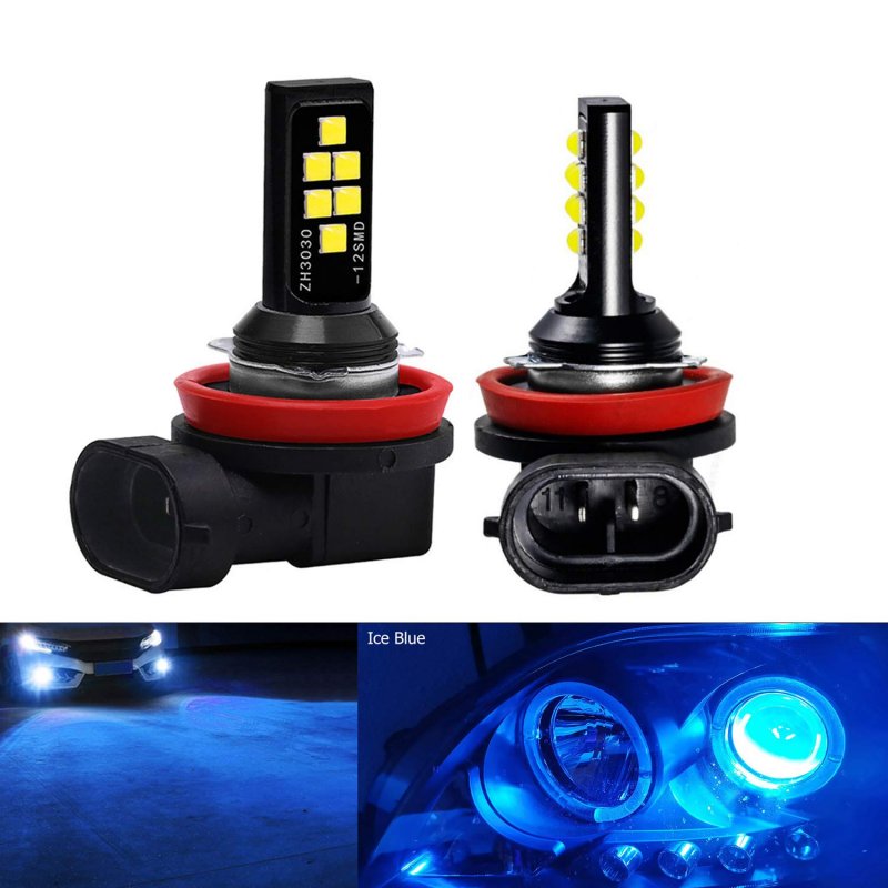Socal-led Lighting 2x H11 H8 Led Fog Light Bulb For Powersports Advanced 3030 Smd Bright Colorful Daytime Running Drl Lamp Ice