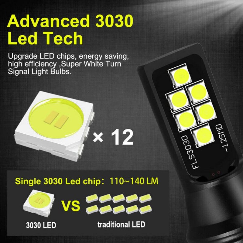 Socal-led Lighting 2x H11 H8 Led Fog Light Bulb For Powersports Advanced 3030 Smd Bright Colorful Daytime Running Drl Lamp Ice