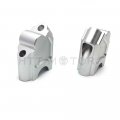 Httmt 030f650gs0817- Motorcycle Handlebar Riser Kit Moves Bar Up Compatible With F650gs F700gs 08-17 Silver