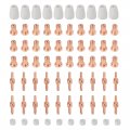 70pcs Pt31 Plasma Cutter Consumables For Cut35i Cut45 Cut50 Torch Accessories Pt-31 Jg-40 Lg-40 Includes 30 Nozzles 20 