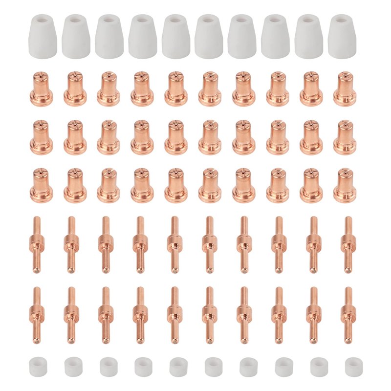 70pcs Pt31 Plasma Cutter Consumables For Cut35i Cut45 Cut50 Torch Accessories Pt-31 Jg-40 Lg-40 Includes 30 Nozzles 20