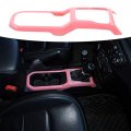 Rt-tcz For Wrangler Jl Gear Shift Panel Trim Cover Cup Holder Pink Interior Accessories Jeep Jlu Gladiator Jt 2018up 