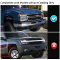 Hecasa Led Headlights Compatible With 2003-2007 Chevy Silverado Avalanche 1500 2500 3500 Tube Bar Drl W Day Running Light Head