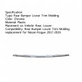 Waltyotur Chrome Rear Bumper Lower Trim Molding 85072-5hk0a Replacement For Nissan Rogue 2017-2019