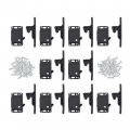 Camp N 10 Pack Push Catch Latch Grabber Holder For Rv Cabinet Doors With Mounting Hardware 5 Lbs Pullce Perfect For Trailer 