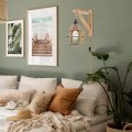 Frideko Wood Wall Sconces Set Of Two Plug In Rustic Lamp With Cord Farmhouse Light Fixtures 8 21ft On Off Switch Indoor 