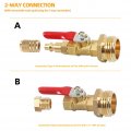 Zcargel Brass Winterize Blowout Adapter Garden Hose Quick Drain 1 4 Connect Plug Faucet Connector For Rv Boat Camper Trailer