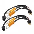 X Autohaux 2pcs 9003 H4 Hb2 Led Headlight Load Resistor Kit Dual 50w 8ohm Anti-flicker Relay Error Free Decoder Warning