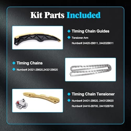 Engine Timing Chain Kit For Hyundai Accent Elantra Sonata Tucson Veloster And Kia Forte Optima Rio Seltos Soul 2012 2021 L4 1