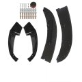 4pcs Front Bumper Spoiler Lip Air Dam Kit Gloss Black Replacement For 2014-2020 F32 F33 F36 4 Series M Sport 