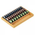 Minboo Bamboo Coffee Pod Storage Holder Drawer Insert For Counter Compatible Nespresso Vertuo Vertuoline Capsules Kitchen Home 