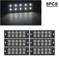 Gzyf Liru 6 Pcs Side Marker Light Lamp For Car Bus Truck Trailer Lorry Tractor Camper Motorhome Pickup Boat Van Caravan Rv