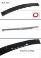 Premium Jdm Gloss Black Rear Window Visor Deflector Roof Spoiler Compatible With 2018-2022 Honda Accord