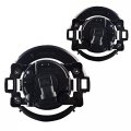 Clear Lens Fog Light Lamps Compatible With Nissan 2010-2015 Frontier 2005-2014 Xterra Plastic W Halogen Bulbs