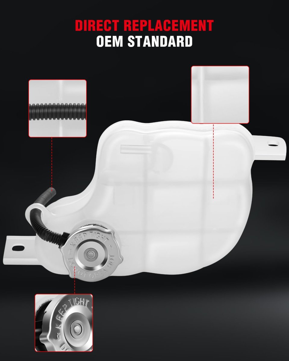 Engine Coolant Reservoir Tank 603 453 For Dodge Journey 2009 2015 Expansion Replacement 5058455ad 55056382aa With Cap White