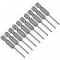 Uxcell 10pcs 50mm 1 4 Hex Shank 2mm Ph0 Magnetic Phillips Head Screwdriver Bits S2 High Alloy Steel