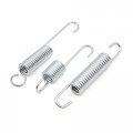 Uxcell 9pcs 2 Type Metal Motorcycle Kickstand Kick Side Stand Spring Silver Tone