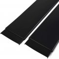 G-plus Universal Rocker Panel Extension Splitter Lip Double-sided Tape Not Included Body Side Skirt Kit Black 4 Pcs