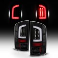 Akkon Fits 2002-2006 Dodge Ram 1500 2003-06 2500 3500 Led Tube Black Tail Brake Lamp Light Housing Pair 