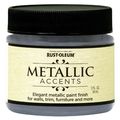 Rust-oleum Metallic Accents 255333 Decorative 2-ounce Trail Size Water Based One Part Finish Paint Real Pewter 