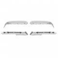 Hecasa Mirror Cover Compatible With 2020-2023 Chevy Silverado Gmc Sierra 2500hd 3500hd Side Top Towing Housing Cap Trim Chrome