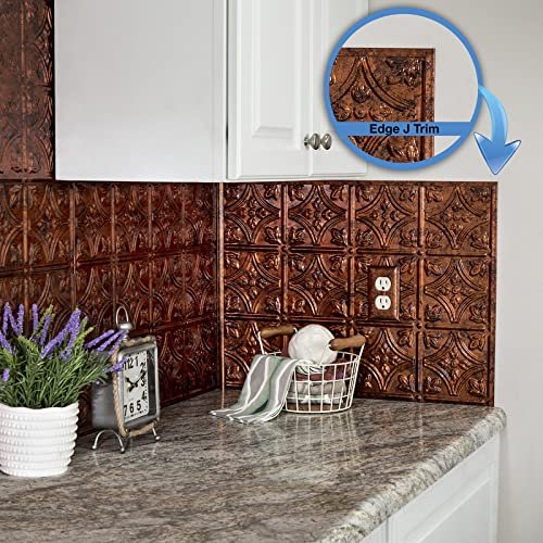 Fasa De 47 In Decorative Vinyl J Trim Moonstone Copper 5 Pack