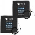 Niche Push Pull Throttle Cable Set For Yamaha Virago 1100 750 Xv1100 Xv750 3cf-26311 3cf-26312