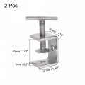 Uxcell Stainless Steel C-clamp 40mm Wide Jaw Opening With T-bar Handle For Woodworking Welding Building 2 Pcs