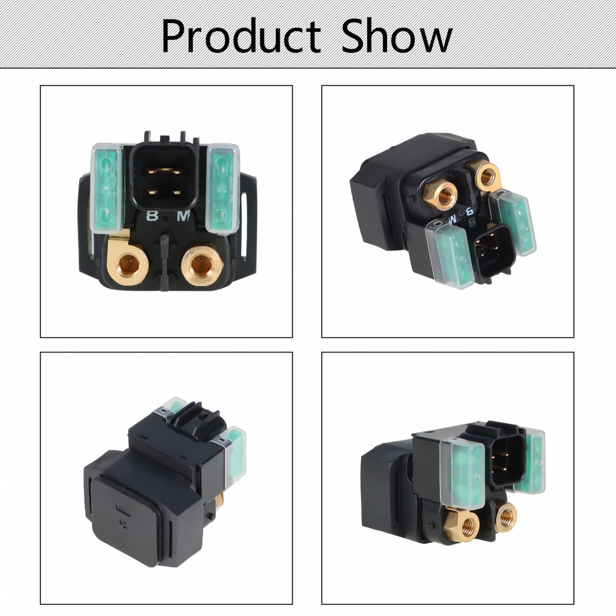 Starter With Relay Solenoid Replacement For Suzuki Vl1500 Vl1500b Intruder 1500 1998-2004